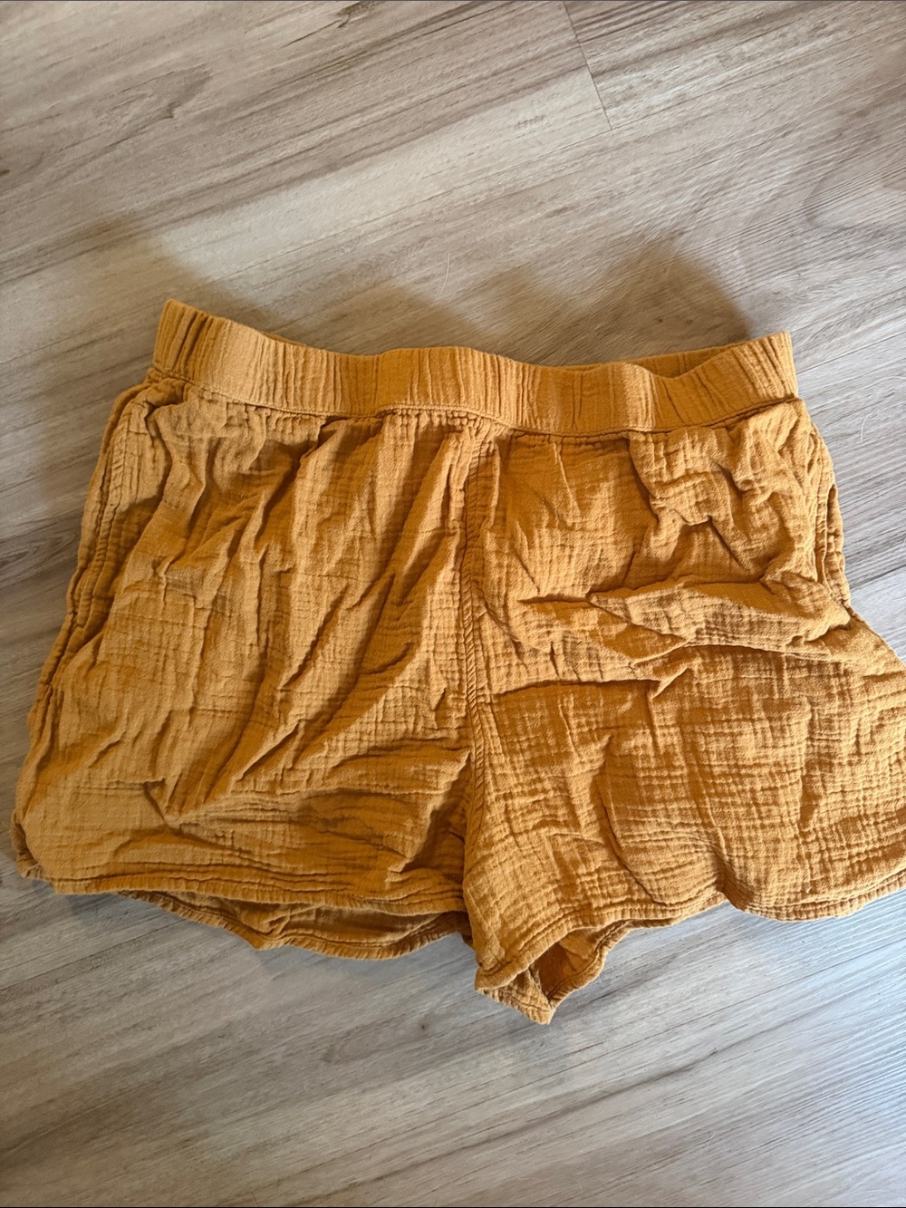 Universal Thread Mustard Gauze Athletic Shorts